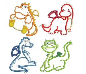 Stickserie - Knuffeldrachen